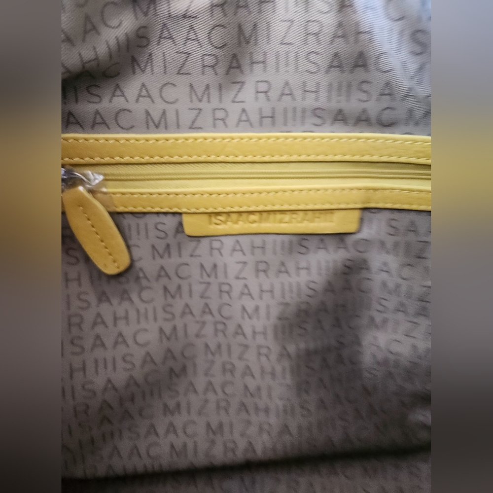 Isaac Mizrahi Yellow Handbag. Perfect Summer Color! - Picture 13 of 15